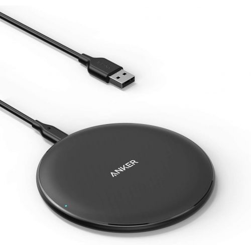 앤커 [아마존 핫딜] [아마존핫딜]Anker Wireless Charger PowerWave Ladepad, Kabelloses 7.5W Ladegerat, Qi-Zertifiziert, 7.5W fuer iPhone XR/XS/X/8, 10W fuer Samsung Galaxy S9/S9+/S8 usw.(Netzteil Nicht inklusive, 120