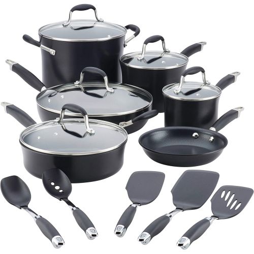  Anolon 84601 Cookware Set, Black