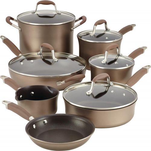  Anolon Advanced Hard Anodized Nonstick 9-Piece Cookware with 2-Piece Bakeware Set