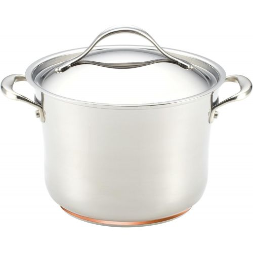  Anolon Nouvelle Copper Stainless Steel 6.5-Quart Covered Stockpot