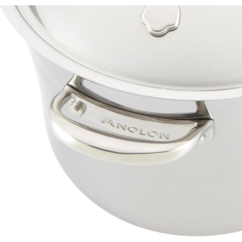  Anolon Nouvelle Copper Stainless Steel 6.5-Quart Covered Stockpot