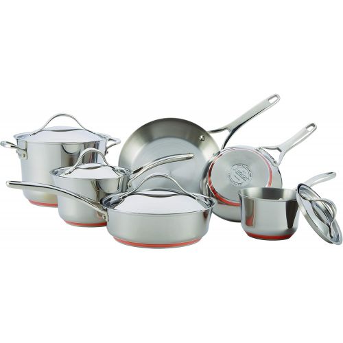  Anolon Nouvelle Copper Stainless Steel 10-Piece Cookware Set