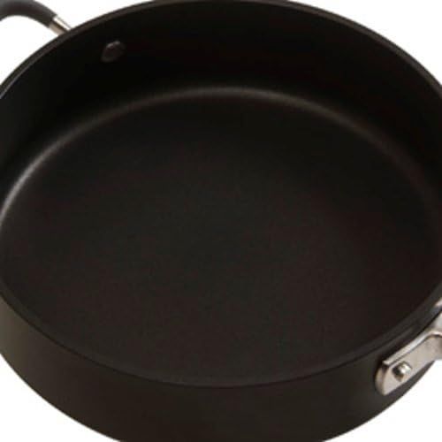  Anolon Advanced Hard Anodized Nonstick 5-Quart Covered Saute with Helper Handle, Gray