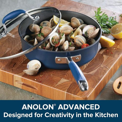  Anolon Advanced Bronze Hard-Anodized Nonstick 11-Piece Cookware Set