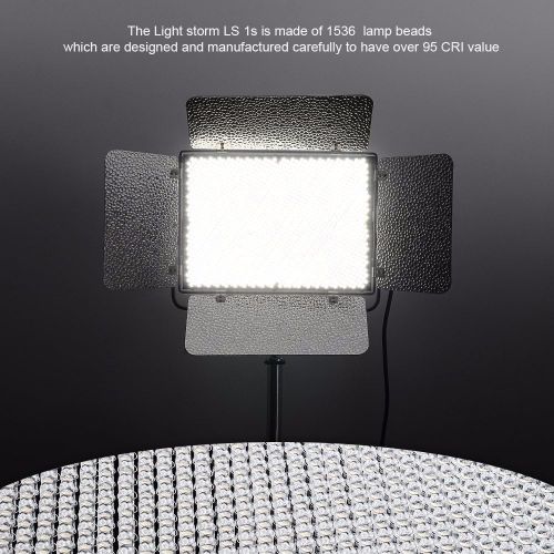  Aputure Light Storm LS 1S 1536 Daylight LED Light Panel with V-mount Plate