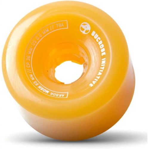  Arbor - Mosh Fusion Longboard Wheels, Ghost Orange, 65mm-78a