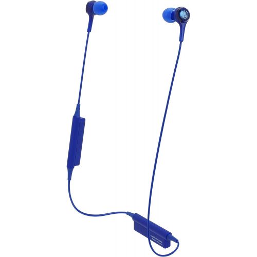 오디오테크니카 Visit the Audio-Technica Store Audio-Technica ATH-CK200BT Bluetooth Wireless In-Ear Headphones with In-Line Mic & Control, Blue