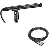 Audio-Technica AT875R Line and Gradient Condenser Shotgun Microphone + XLR Cable