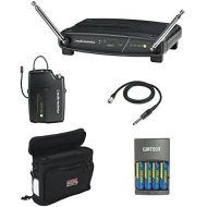Audio-Technica ATW-901AG System 9 VHF Wireless Unipak System with AT-GcW GuitarInput Cable, GM-1W Mobile Pack & 4-Hour Rapid Charger Kit