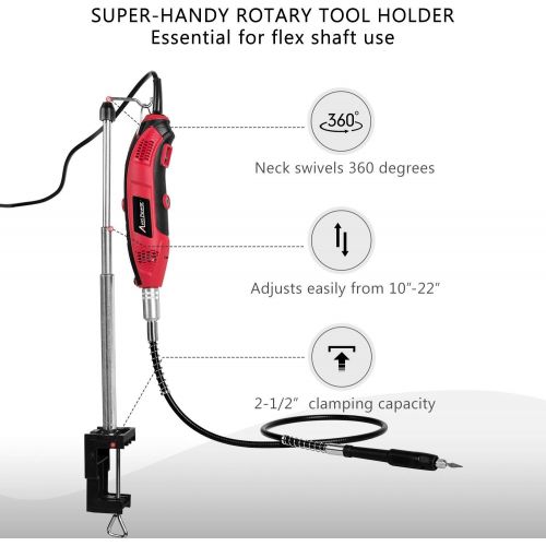  Visit the Avid Power Store Rotary Tool Kit 1.5 Amp with 110pcs Accessories, Variable Speed, 3 Attachments (Flex shaft, Holder Hanger and Cutting Guide) for Home and Crafting Projects