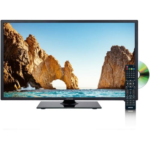  Axess AXESS TVD1805-22 22-Inch 1080p LED HDTV, Features 12V Car Cord Technology, VGAHDMIUSB Inputs, Built-in DVD Player, Full Function Remote