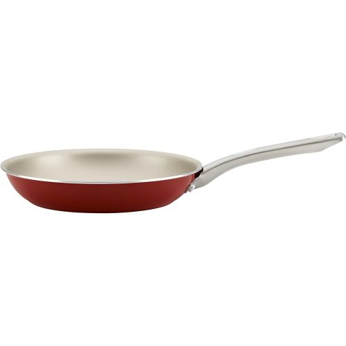  Ayesha Curry Ayesha Home Collection Porcelain Enamel Nonstick Cookware Set, Sienna Red, 9-Piece