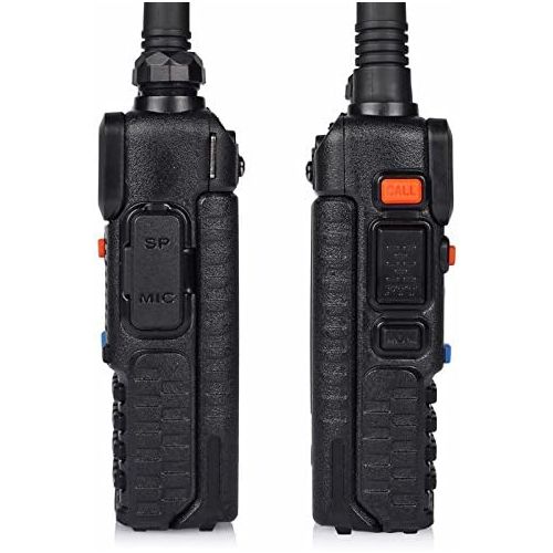  BaoFeng 5 Pack Baofeng UV-5RTP Tri-Power 8W4W1W UHF VHF Dual Band High Power Two-Way Radio Transceiver + 1 Programming Cable