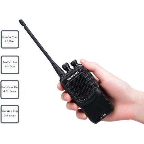  BaoFeng Walkie Talkies with Earpieces Mic and Reachargeble BF-888SA (10 Packs) for Adults Trolling Camping Hiking Hunting Travelling 2 Way Radios