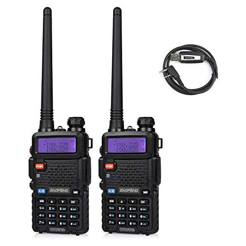  BaoFeng Baofeng UV-5RTP Tri-Power 841W Two-Way Radio Transceiver (2pcs)+ Programming Cable (1pcs)