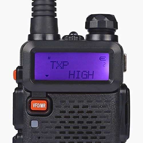  BaoFeng UV-5RTP Tri-Power 841W Two-Way Radio Transceiver (UV-5R Upgraded Version with Tri-Power), Dual Band 136-174400-520MHz True 8W High Power Two-Way Radio + 1 Remote Speaker