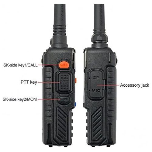  BaoFeng BAOFENG UV-5RE Dual Band Amateur Handheld Two Way Radio UHFVHF 136-174400-480Mhz 128 Channels Upgrade Enhanced Version FM Ham walkie talkie Transceiver with Earpiece