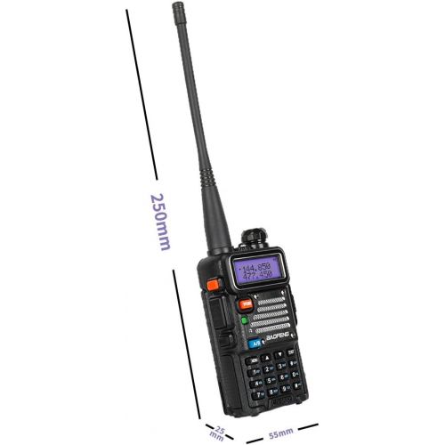  BaoFeng Baofeng X Radioddity UV-5RX3 Tri-Band Radio VHF, 1.25M, Uhf Amateur Handheld ham Two Way Radio Walkie Talkie with Earpiece and Charger