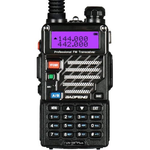  BaoFeng Baofeng UV-5R+ Plus UHF VHF Long Range Dual Band Ham Two Way Radio Black