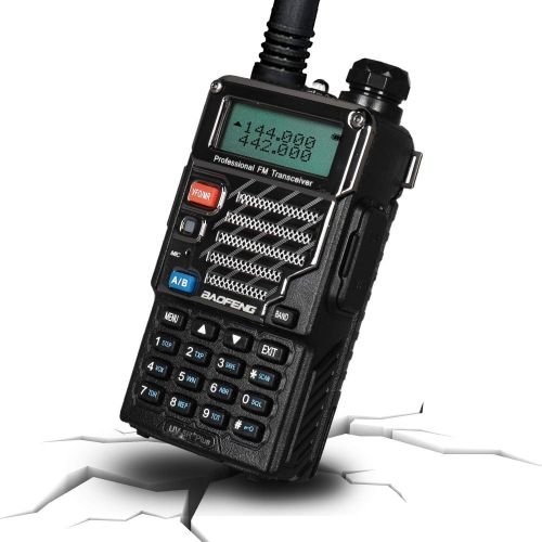  BaoFeng Baofeng UV-5R+ Plus UHF VHF Long Range Dual Band Ham Two Way Radio Black
