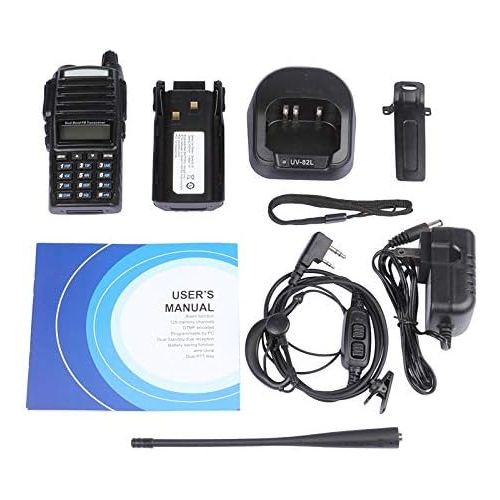  BaoFeng UV-82L Two Way Radio-Dual Band 136-174 MHz (VHF) 400-520 MHz (UHF) Amateur (Ham) Portable Two-Way Radio (Black)