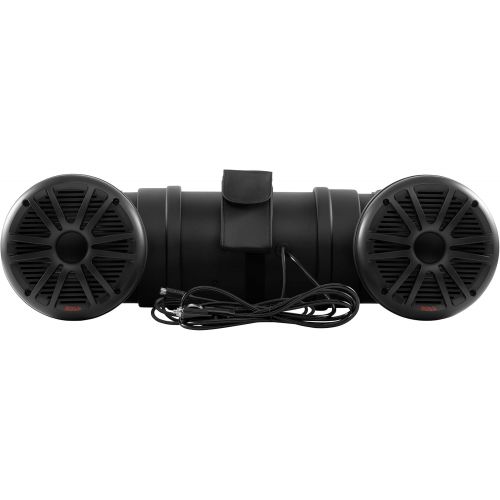  [아마존베스트]BOSS Audio Systems Boss Audio ATV25B All-Terrain Sound System - Two 6.5” Weatherproof Speakers / Tweeters, Built-in Amplifier, Bluetooth Remote, Ideal for ATV/UTV and 12 Volt Applications