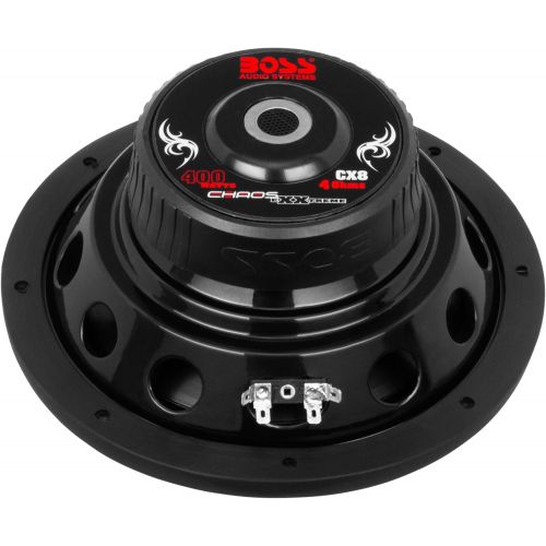  [아마존베스트]BOSS Audio Systems Boss Audio Systems CX8 Car Subwoofer - 400 Watts Maximum Power, 8 Inch, Single 4 Ohm Voice Coil, Easy Mounting - Sold Individually