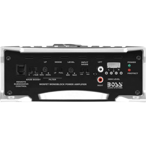  [아마존베스트]BOSS Audio Systems BOSS Audio AR1500M Monoblock Car Amplifier - 1500 Watts Max Power, 2/4 Ohm Stable, Class A/B, Mosfet Power Supply, Remote Subwoofer Control