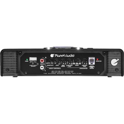  [아마존베스트]Planet Audio AC1000.2 Anarchy 1000 Watt, 2 Channel, 2/4 Ohm Stable Class A/B, Full Range, Bridgeable, MOSFET Car Amplifier with Remote Subwoofer Control