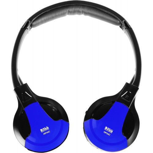  [아마존베스트]BOSS Audio Systems BOSS Audio HP34C Dual Channel Foldable Wireless Headphone, Interchangeable Color Accent Caps