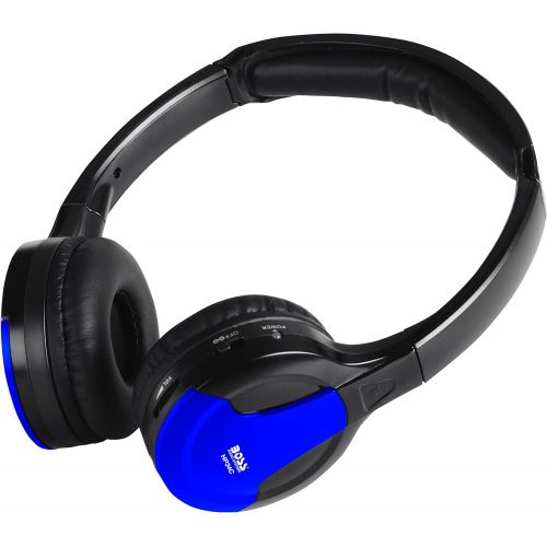  [아마존베스트]BOSS Audio Systems BOSS Audio HP34C Dual Channel Foldable Wireless Headphone, Interchangeable Color Accent Caps