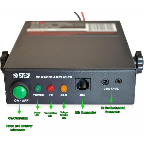  BTECH AMP-V25D Amplifier (Supports DMR) VHF (136-174MHz), 20-40W Output (2-6W Input), Analog and Digital Modes, Compatible with All Handheld Radios: BTECH, BaoFeng, Kenwood, Yaesu,