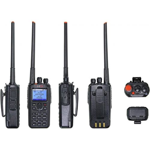  BTECH DMR-6X2 (DMR and Analog) 7-Watt Dual Band Two-Way Radio (136-174MHz VHF & 400-480MHz UHF), with GPS and Recording, Includes Full Kit with 1 Battery, Programming Cable, and Mo