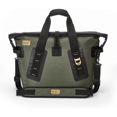  Built NY 5213958 Large Welded Insulated Leak-Proof Soft Cooler Bag with Wide Mouth Opening, Olive