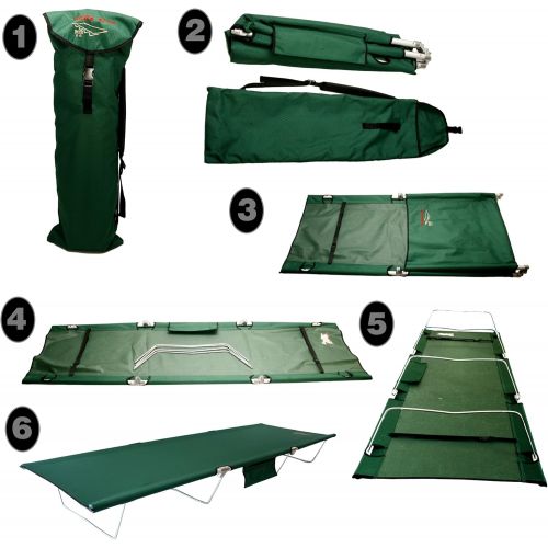  BYER OF MAINE Byer of Maine TriLite Cot, Lightweight, Easy Setup, Packs Away into Travel Bag, Single