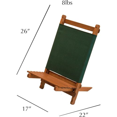  Byer Pangean Lounger Portable Chair, Hardwood Keruing Wood, Hand-Dipped Oil Finish, Easy to Fold and Carry, Perfect for Camping and Tailgating, Matches All Furniture in the Pangean Line