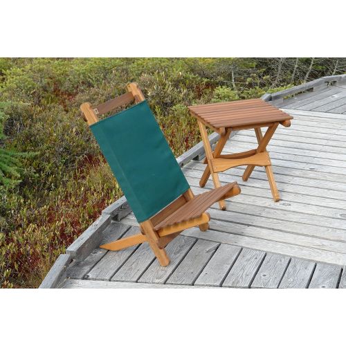  Byer Pangean Lounger Portable Chair, Hardwood Keruing Wood, Hand-Dipped Oil Finish, Easy to Fold and Carry, Perfect for Camping and Tailgating, Matches All Furniture in the Pangean Line