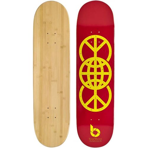  Bamboo Skateboards Graphic Skateboard Deck- More Pop, Lighter, Stronger, Lasts Longer Than Most Decks!