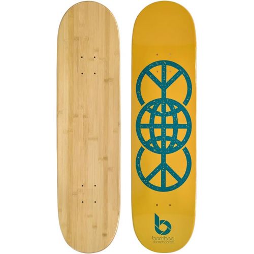  Bamboo Skateboards Graphic Skateboard Deck- More Pop, Lighter, Stronger, Lasts Longer Than Most Decks!