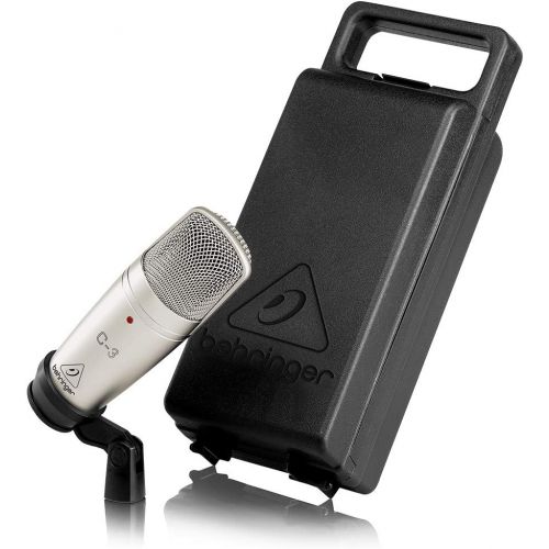  Behringer BEHRINGER C-3 Dual-Diaphragm Studio Condenser Microphone Gold, Silver (C3B)