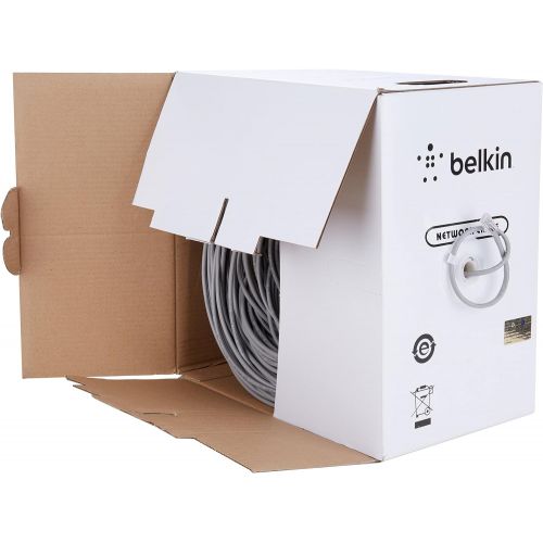 벨킨 Belkin 1000-Foot Cat5e PVC Stranded UTP Bulk Networking Cable (Black)