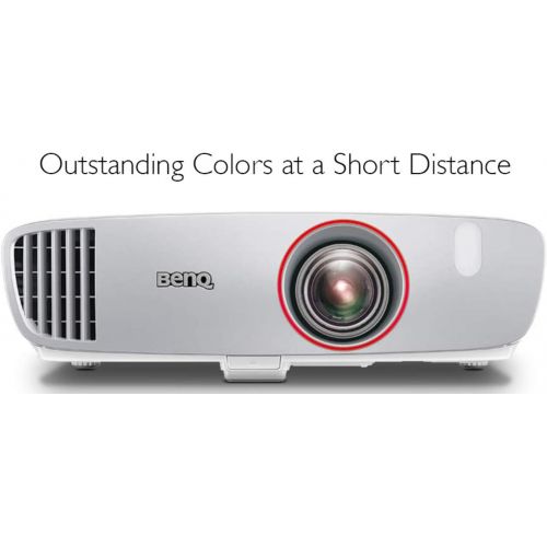 벤큐 BenQ 1080p DLP Home Theater Short Throw Projector (TH671ST), 3000 Lumens, Low Input Lag for Gaming, Ambient Light Sensor