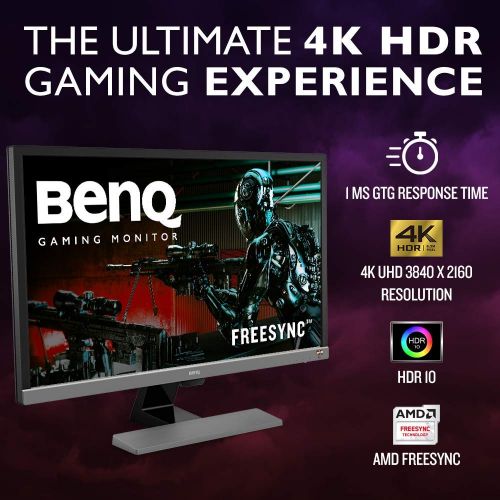 벤큐 Visit the BenQ Store BenQ EL2870U 28 inch 4K Monitor for Gaming 1ms Response Time, FreeSync, HDR, eye-care, speakers