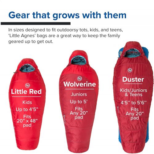  Big Agnes Wolverine 15 Kids Synthetic Sleeping Bag