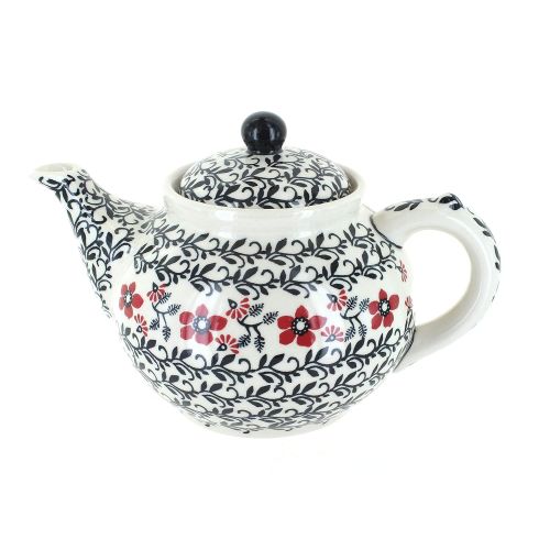  Visit the Blue Rose Pottery Store Blue Rose Polish Pottery Scarlett Ivy Teapot