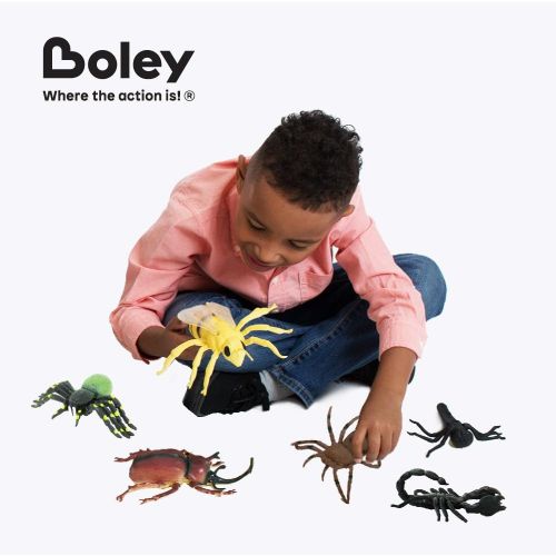  Visit the Boley Store Boley 12 Pack Insects - Perfect for Imaginative Play, Pretend Activities, Party Favors - Realistic Beetles, Grasshoppers, Flies, and More! Great Stocking Stuffers!