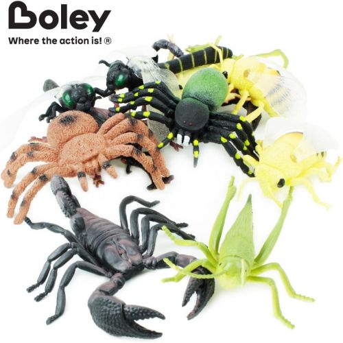  Visit the Boley Store Boley 12 Pack Insects - Perfect for Imaginative Play, Pretend Activities, Party Favors - Realistic Beetles, Grasshoppers, Flies, and More! Great Stocking Stuffers!