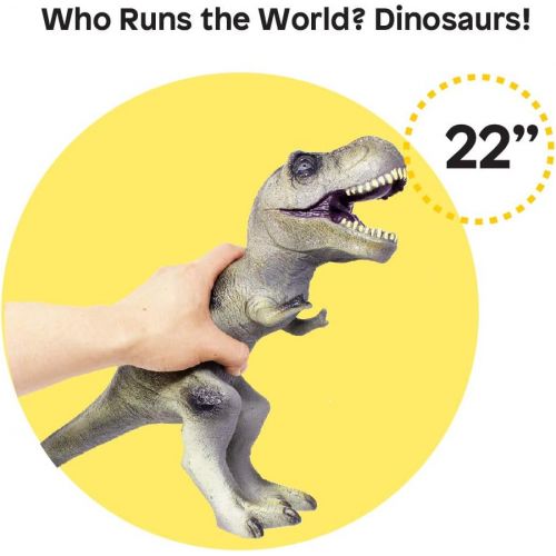  Visit the Boley Store Boley Jumbo Monster 22 Soft Jurassic T-Rex Toy - Big Educational Dinosaur Action Figure, Designed for Rough Play - Dinosaur Party Toy, and Toddler Dinosaur Gift