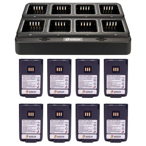  4 Pack Bommeow BHCL2010-1500-D Replacement Battery for Hytera PD502 PD-562 PD-682 PD-606 PD412 PD-662