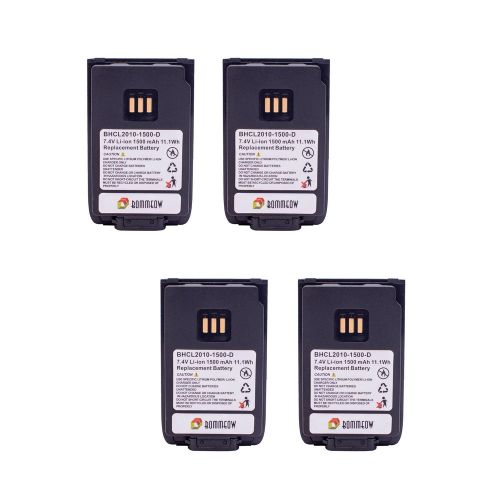  4 Pack Bommeow BHCL2010-1500-D Replacement Battery for Hytera PD502 PD-562 PD-682 PD-606 PD412 PD-662